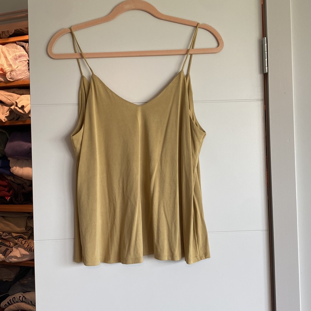 Soft mustard cami